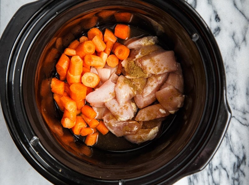 Pureed chicken for baby food