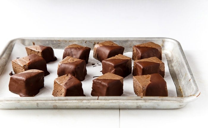 Easy chocolate dipped marshmallows