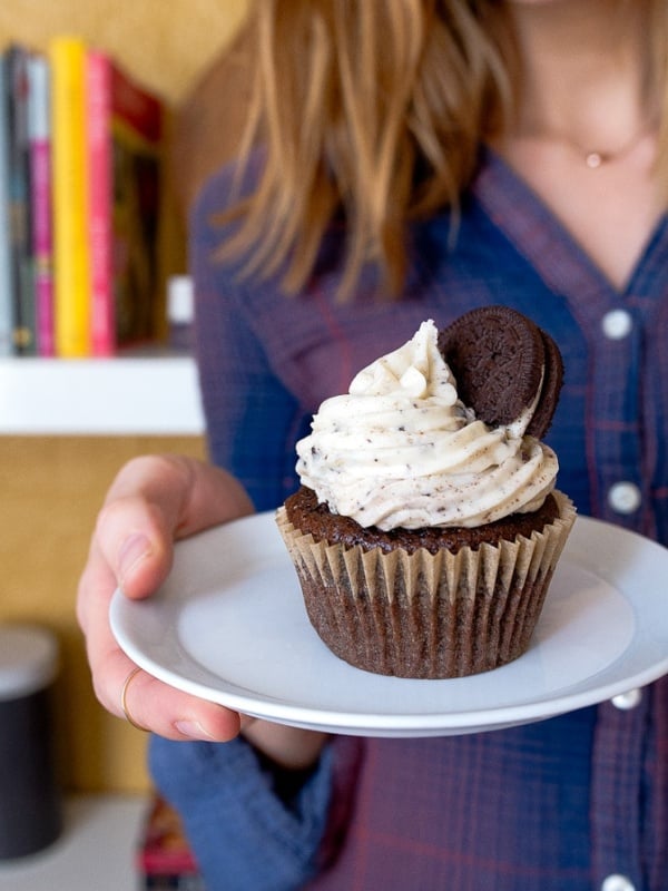 Cookies and Cream Cupcakes, Small Batch Recipe