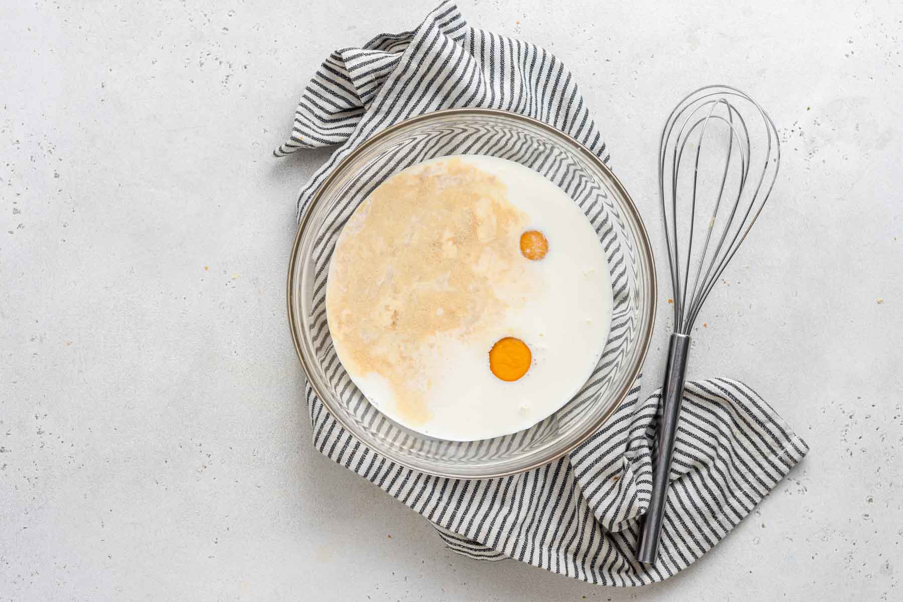 Custard mixture for French toast.