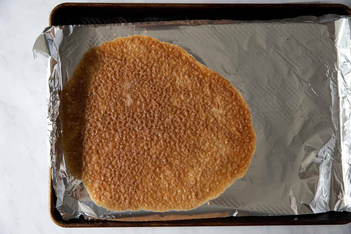 One giant cookie for flaking into crumbs.