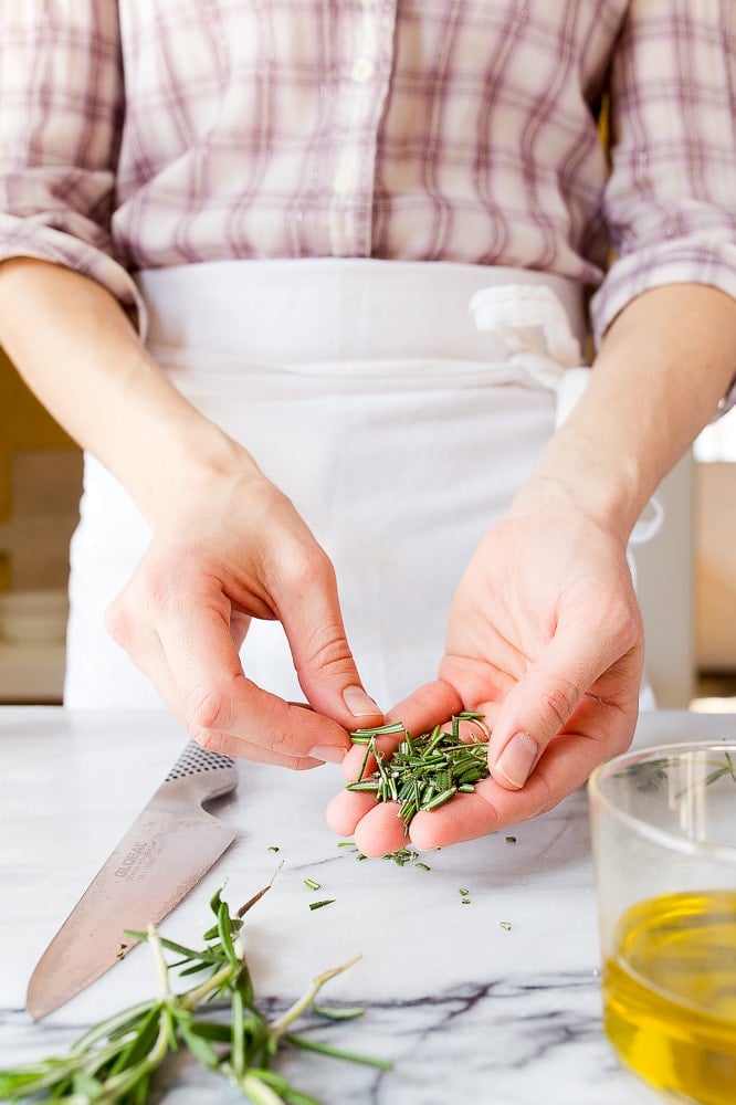 Easy homemade focaccia bread with rosemary