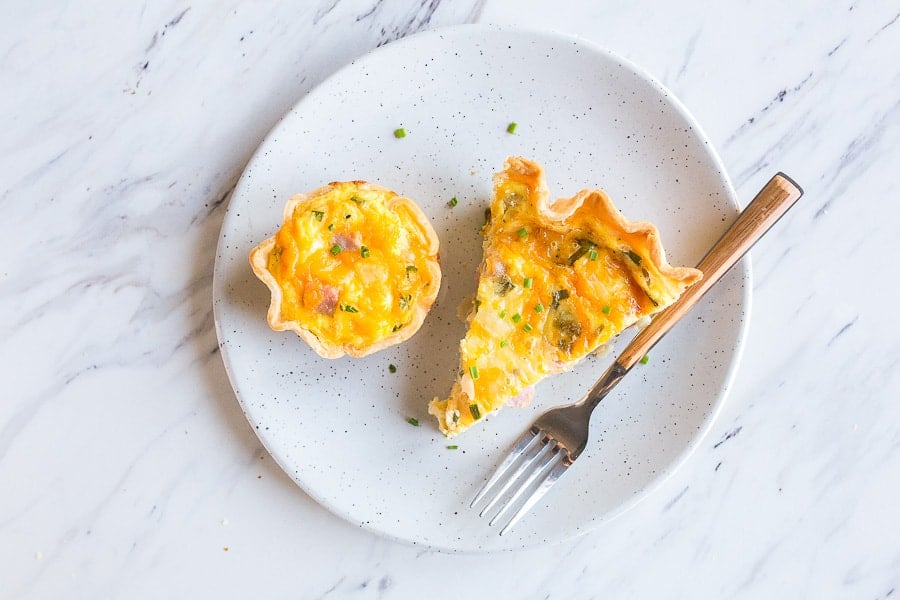 ham and cheese quiche