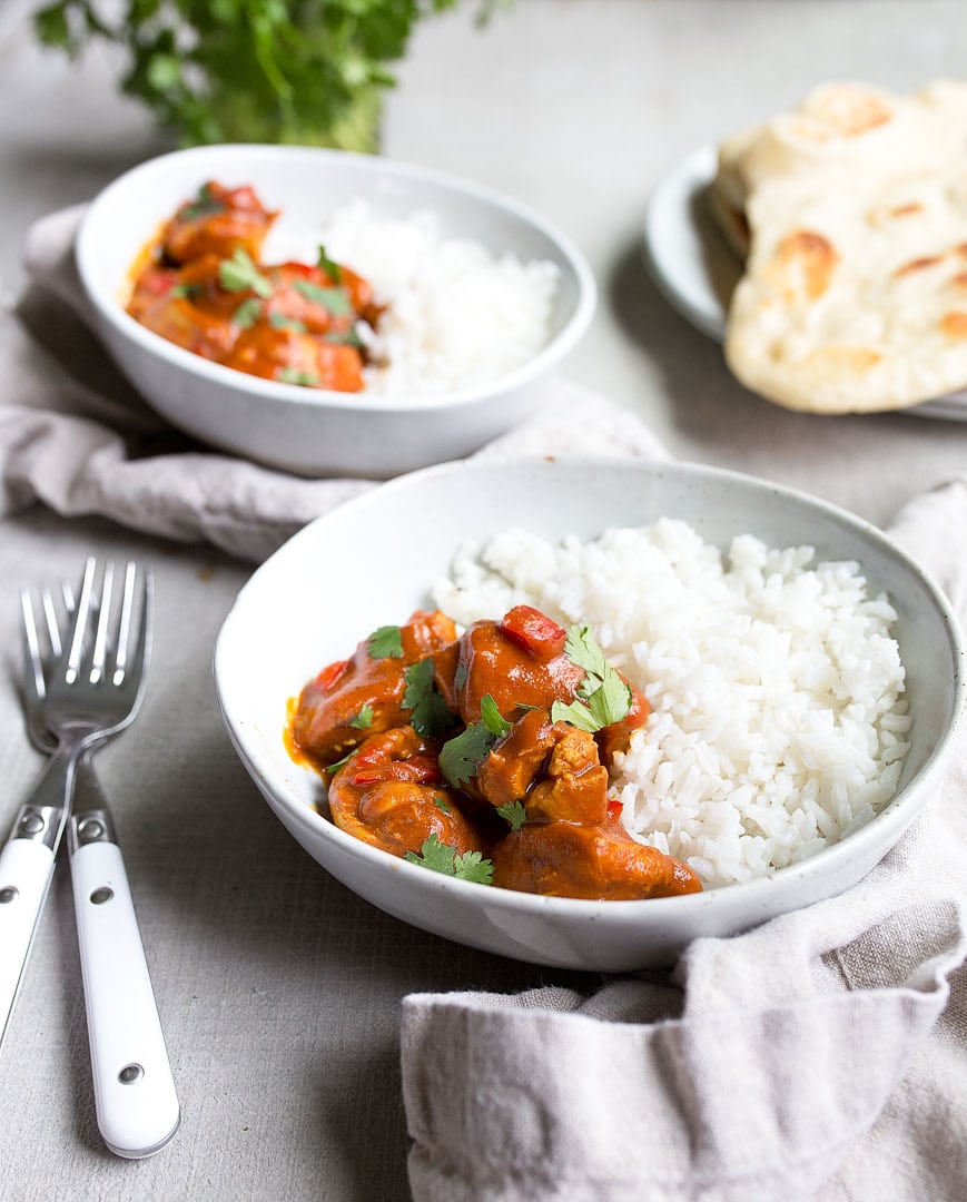 instant-pot-butter-chicken Instant Pot Butter Chicken, made in the Instant Pot mini. Butter chicken made with chicken thighs in the pressure cooker.