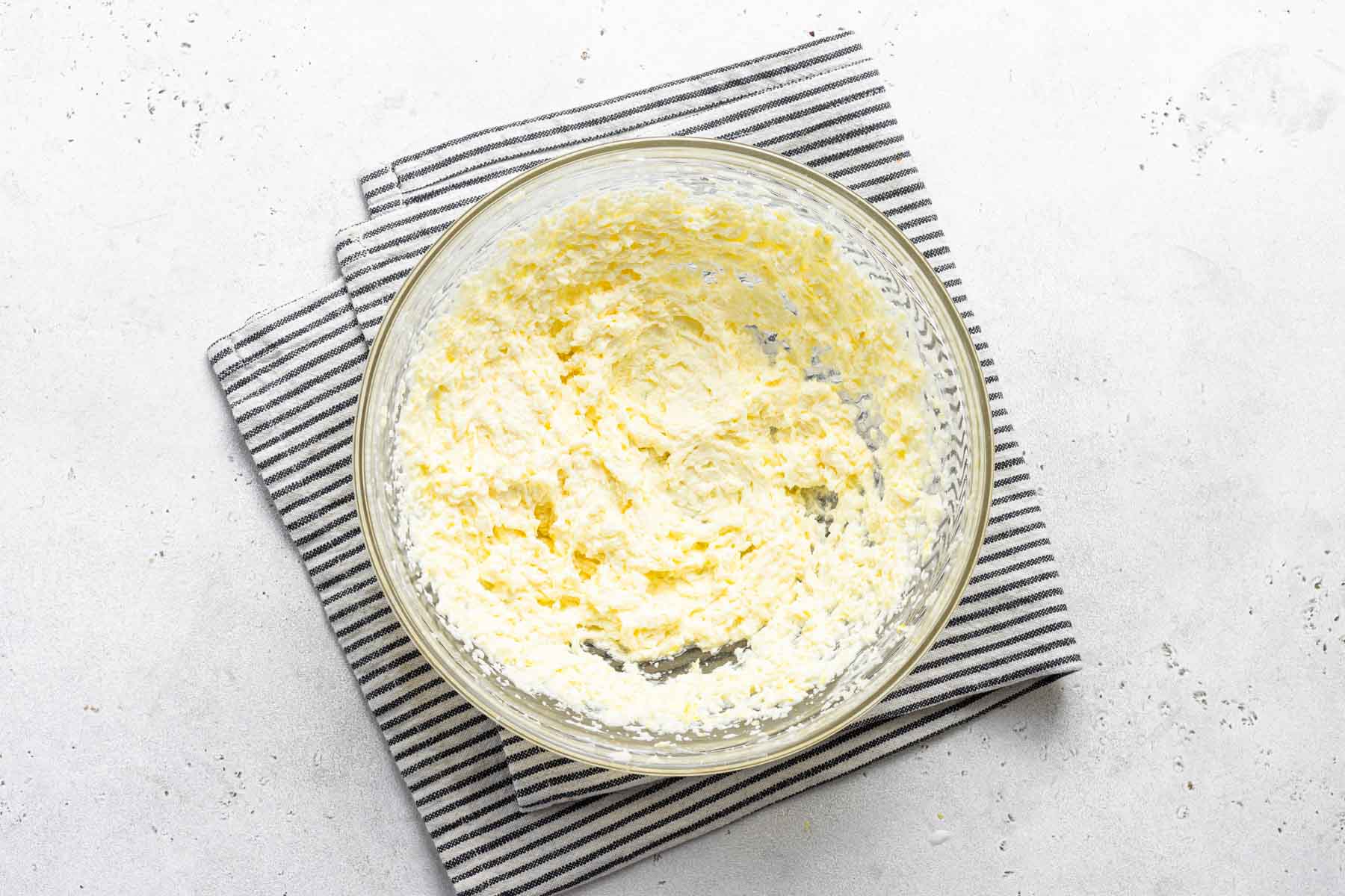 Wet cupcake ingredients.