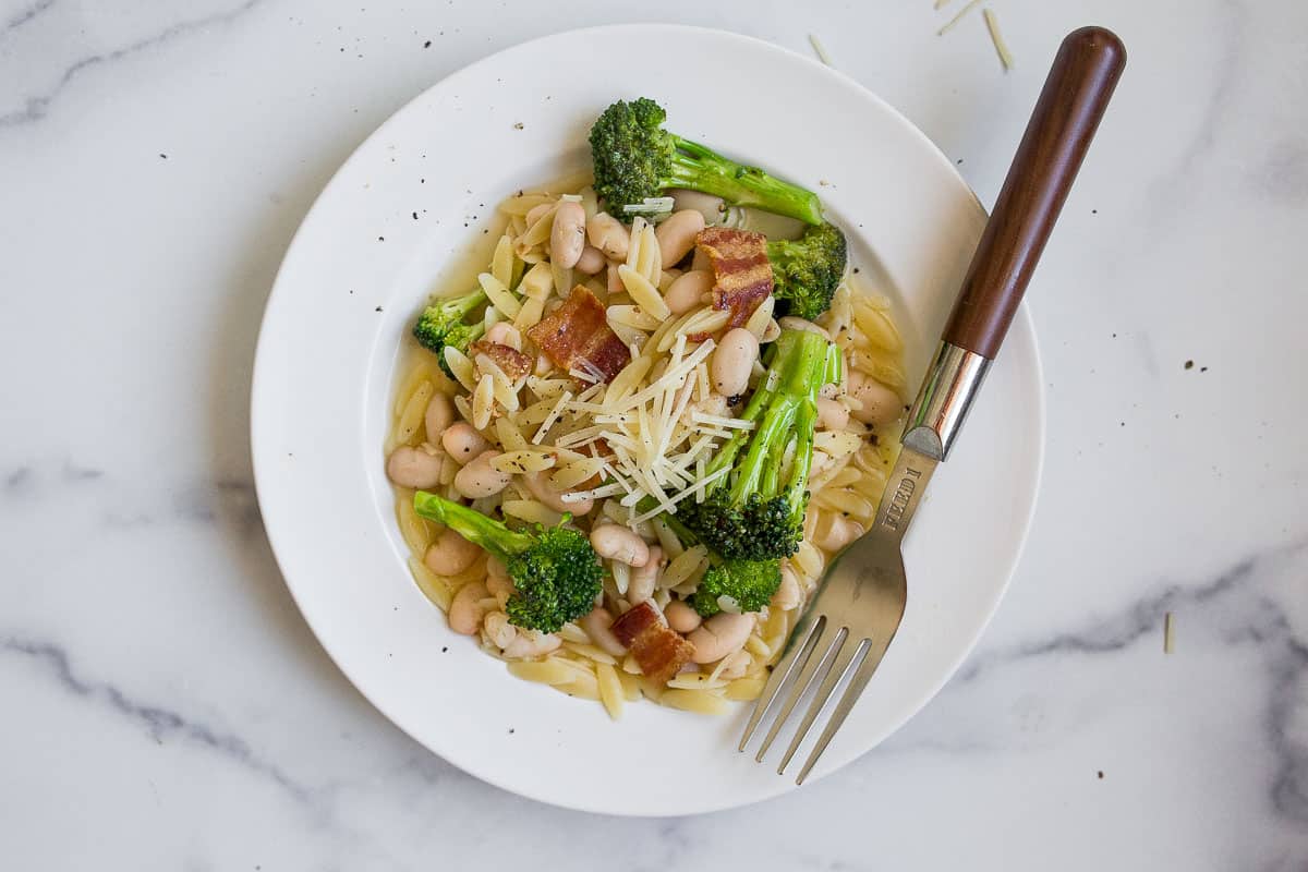 orzo pasta with vegetables