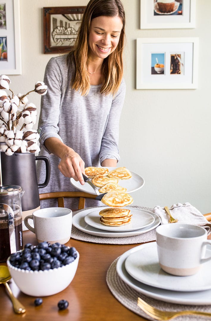 Pancakes for two, small batch of pancakes. Pancakes for two. A small batch of pancakes for one or two people. Perfect, buttermilk pancakes recipe that makes just 6 pancakes.