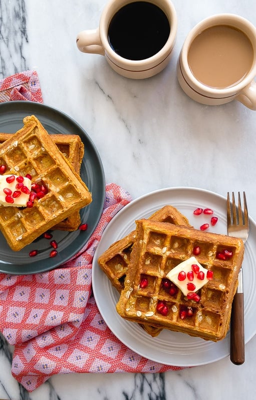 Pumpkin Whole Wheat Waffles