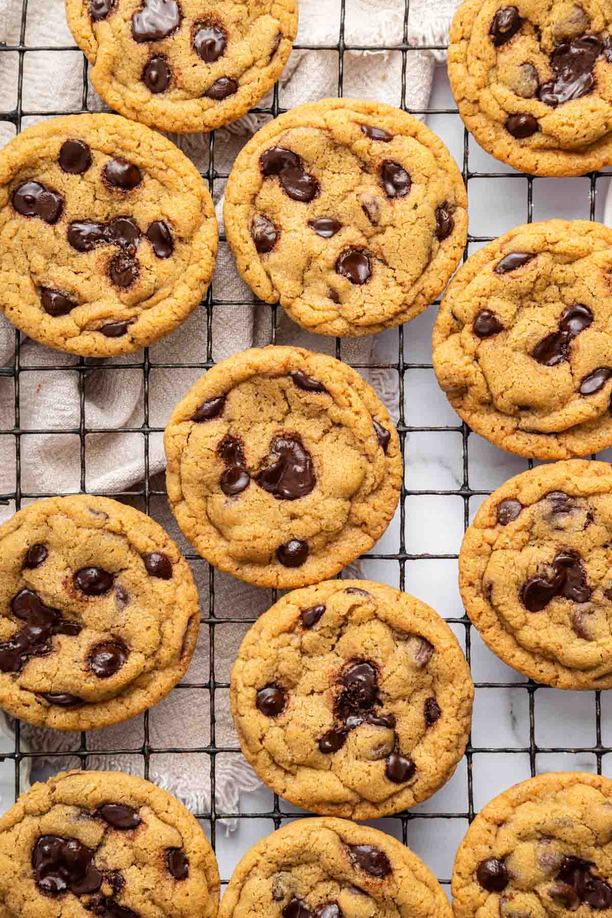 Small batch chocolate chip cookies made from scratch by Dessert for Two.