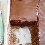 A small recipe for Texas Chocolate Sheet Cake