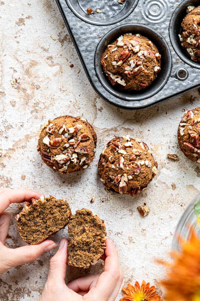 healthy pumpkin muffins
